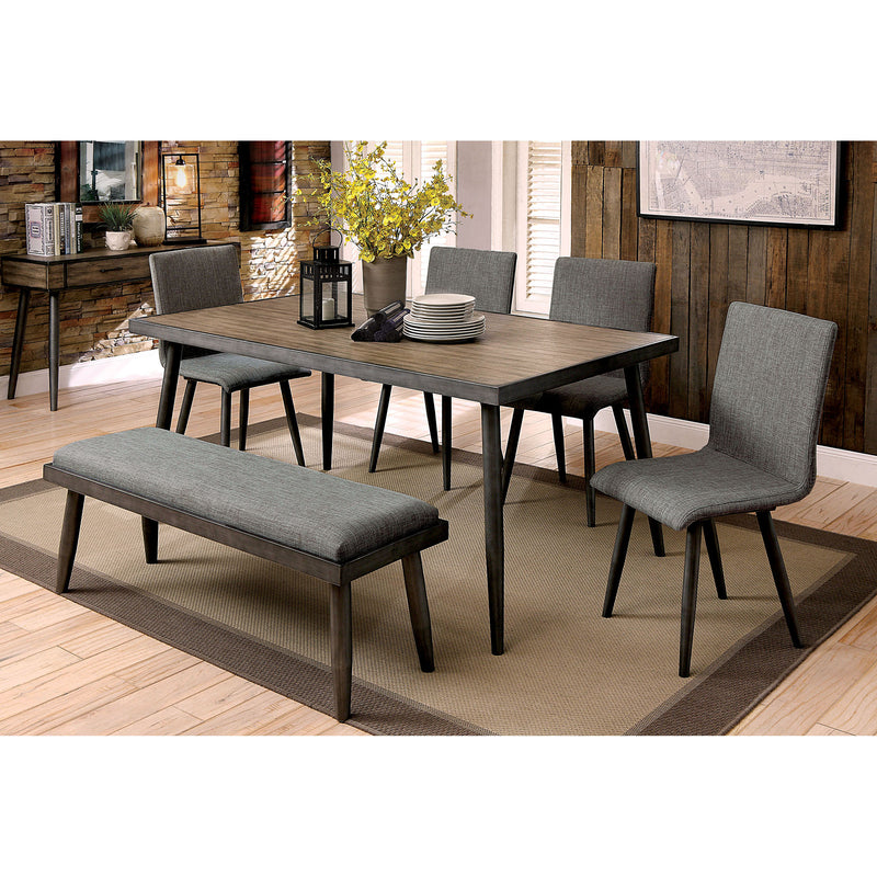 Vilhelm I Gray Bench - My Sweet Home Furniture (Queens, NY)