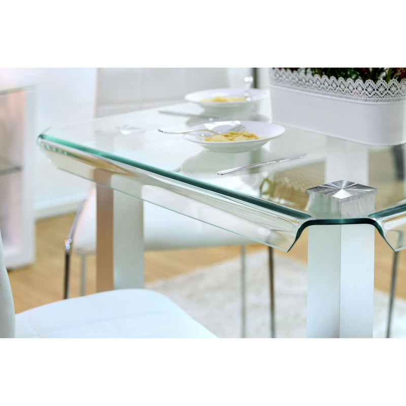 Richfield 5 Pc Counter Ht Table Set Silver - My Sweet Home Furniture (Queens, NY)