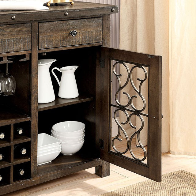 PAULINA Rustic Walnut Dining Table - My Sweet Home Furniture (Queens, NY)