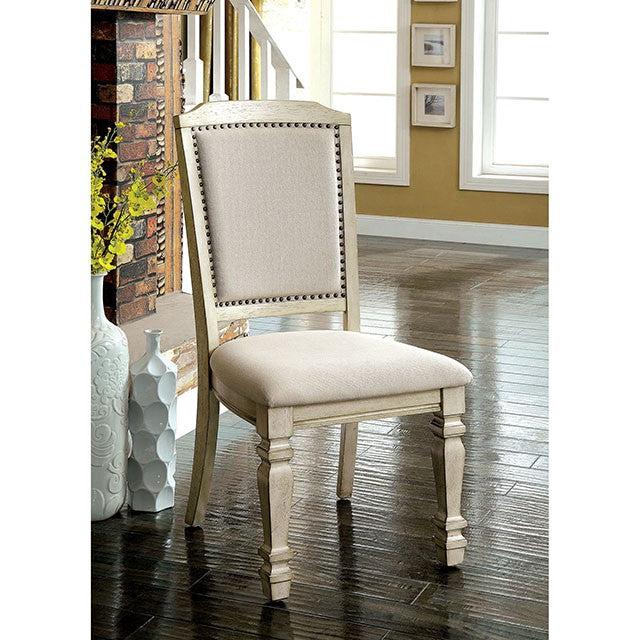 HOLCROFT Antique White/Ivory Side Chair (2/CTN) - My Sweet Home Furniture (Queens, NY)