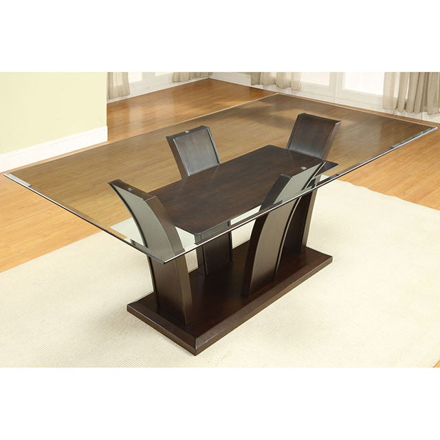Manhattan 7 Pc Dining Table Set Cherry - My Sweet Home Furniture (Queens, NY)