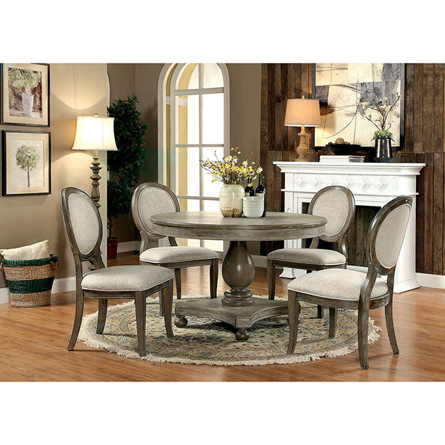 Kathryn 5 Pc Dining Table Set Rustic - My Sweet Home Furniture (Queens, NY)