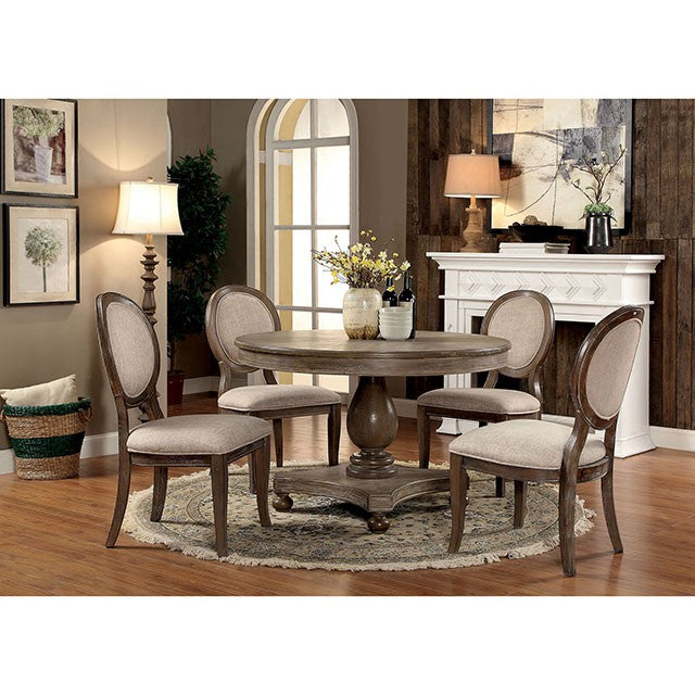 Kathryn 5 Pc Dining Table Set Rustic - My Sweet Home Furniture (Queens, NY)