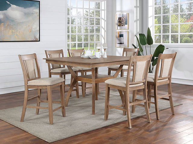 Upminster 7 Pc Counter Ht Table Set - My Sweet Home Furniture (Queens, NY)