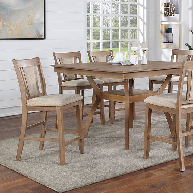 Upminster 7 Pc Counter Ht Table Set - My Sweet Home Furniture (Queens, NY)