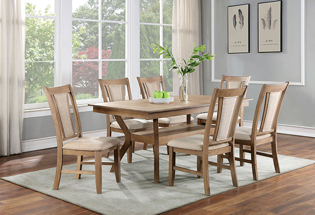 Upminster 7 Pc Dining Table Set - My Sweet Home Furniture (Queens, NY)