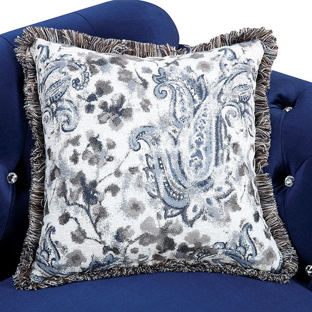 Jolanda Chair Blue & Grey - My Sweet Home Furniture (Queens, NY)