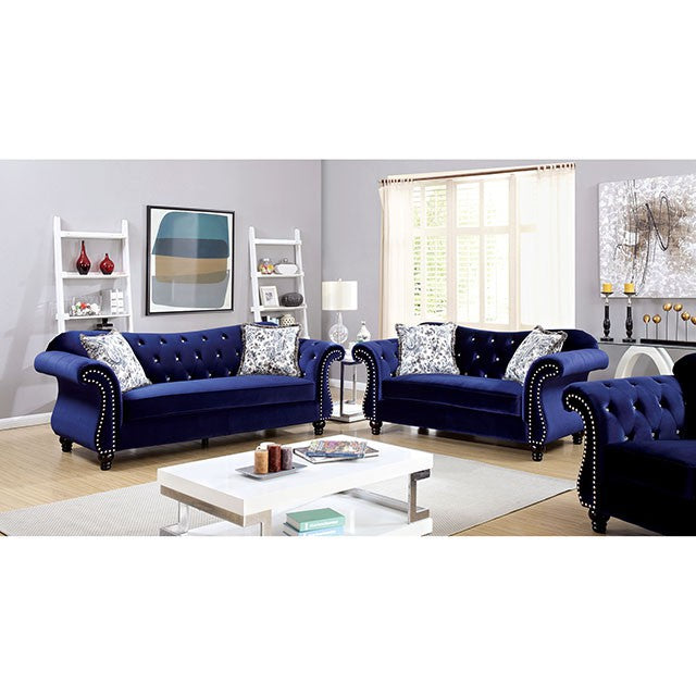 Jolanda Chair Blue & Grey - My Sweet Home Furniture (Queens, NY)