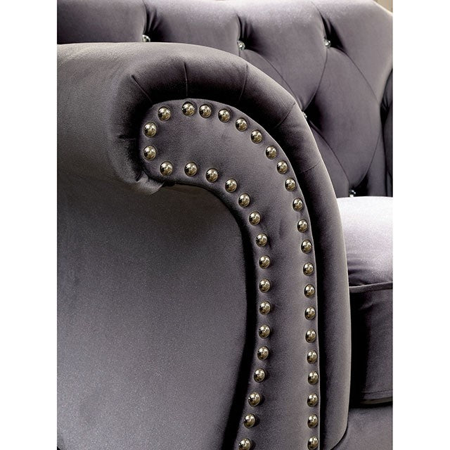 Jolanda Chair Blue & Grey - My Sweet Home Furniture (Queens, NY)