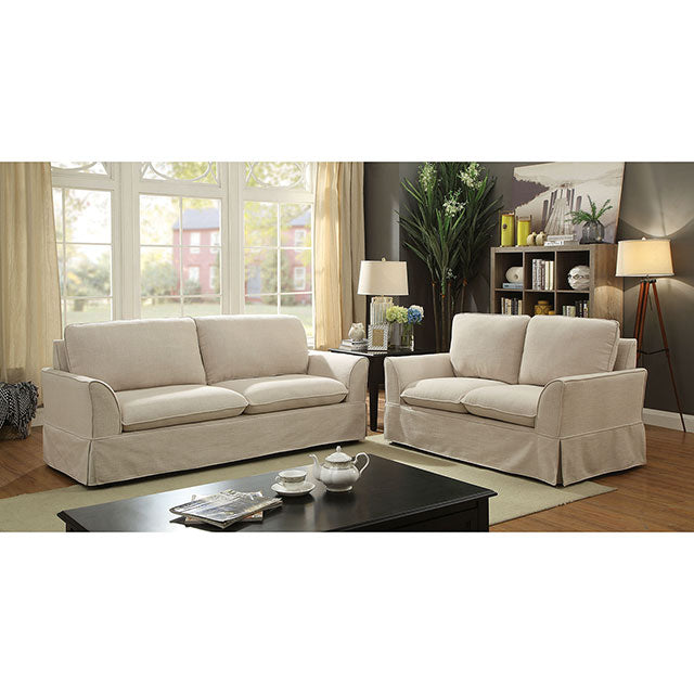 Maxine Love Seat Beige - My Sweet Home Furniture (Queens, NY)