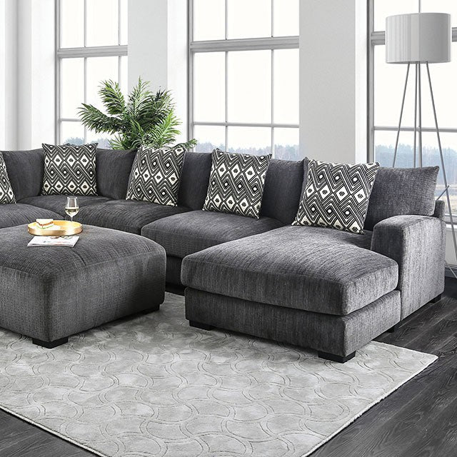 Kaylee U-Sectional w/ Right Chaise - My Sweet Home Furniture (Queens, NY)