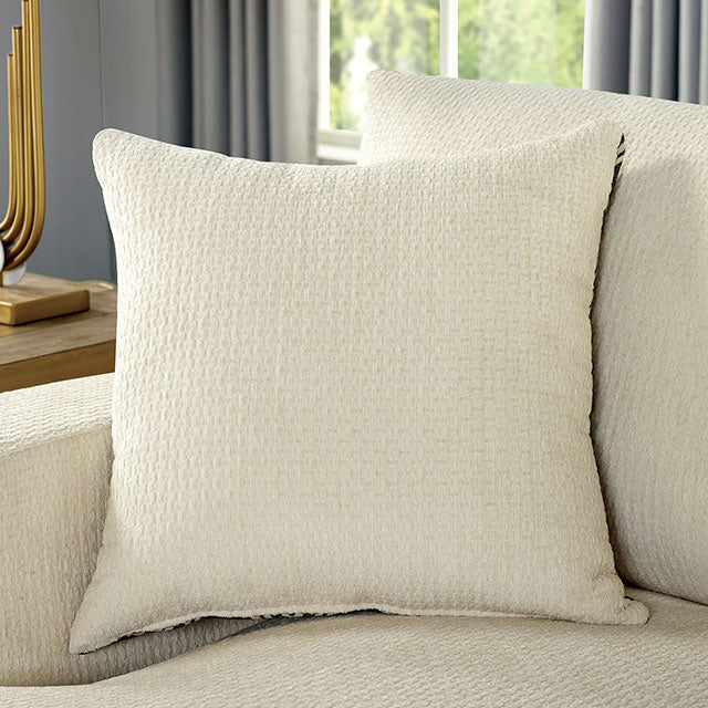 Kaylee U-Sectional w/ Left Chaise + Ottoman Beige - My Sweet Home Furniture (Queens, NY)