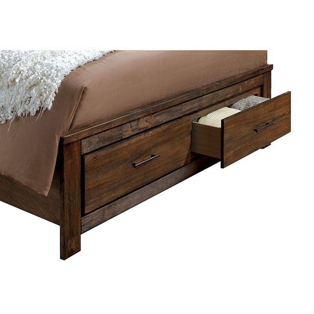 ELKTON Oak QUEEN BED - My Sweet Home Furniture (Queens, NY)