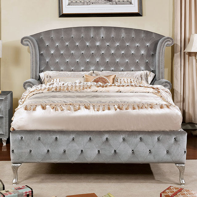 Alzir Gray Queen Bed - My Sweet Home Furniture (Queens, NY)