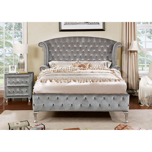 Alzir Gray Queen Bed - My Sweet Home Furniture (Queens, NY)