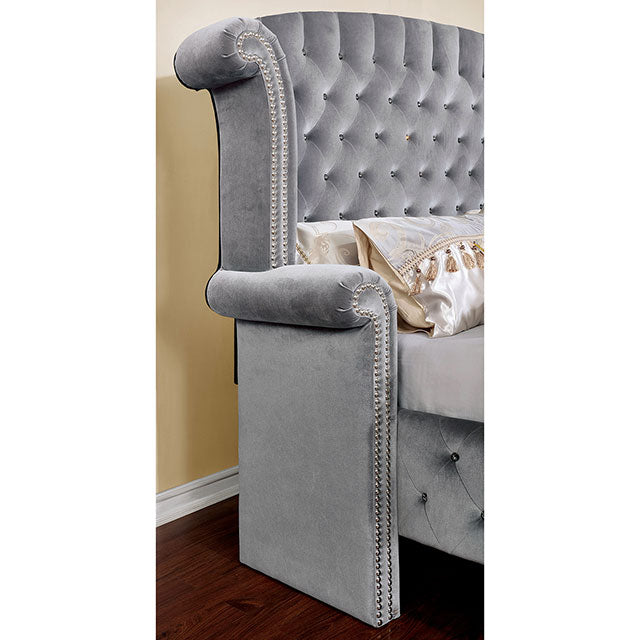 Alzir Gray Queen Bed - My Sweet Home Furniture (Queens, NY)