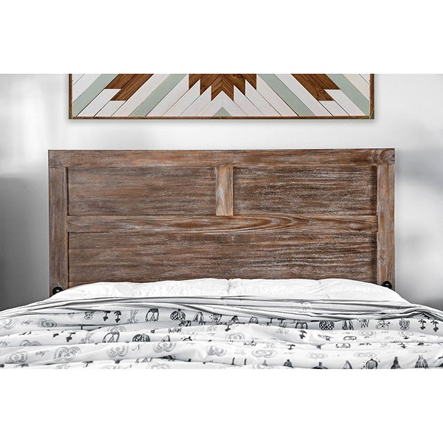 Wynton Weathered Light Oak Queen Bed - My Sweet Home Furniture (Queens, NY)