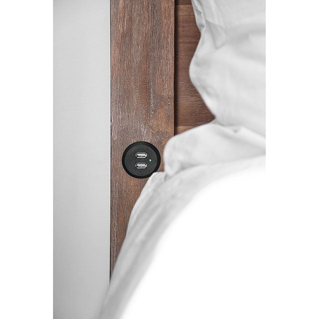 Wynton Weathered Light Oak Queen Bed - My Sweet Home Furniture (Queens, NY)
