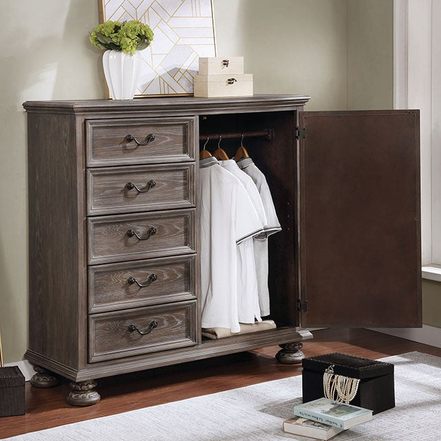 Lysandra Armoire Brown - My Sweet Home Furniture (Queens, NY)