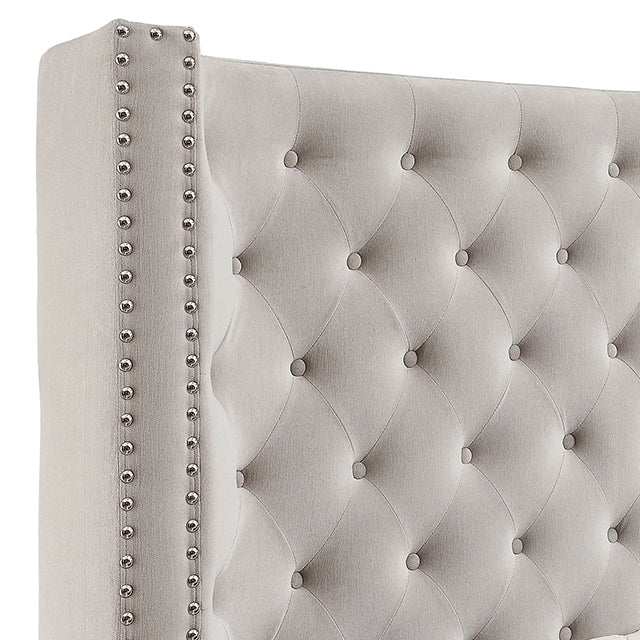 Rosabelle Bed Black, Grey, & Ivory - My Sweet Home Furniture (Queens, NY)