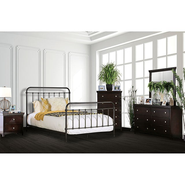 Iria Bed Brown & Black - My Sweet Home Furniture (Queens, NY)