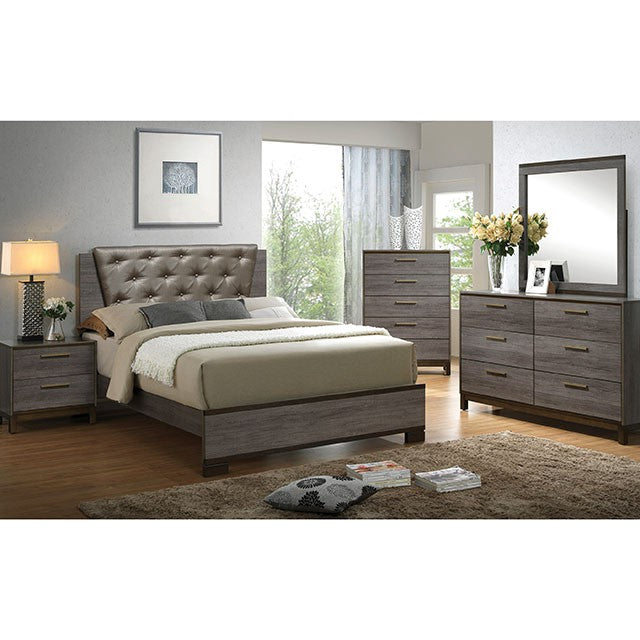 MANVEL Two-Tone Antique Gray Dresser - My Sweet Home Furniture (Queens, NY)