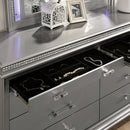 Maddie Bed White & Silver