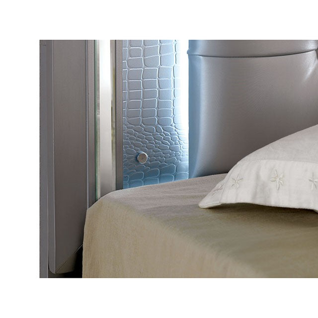BELLANOVA Silver Queen Bed - My Sweet Home Furniture (Queens, NY)