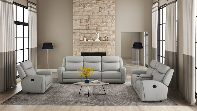 Jacobus Manual Recliner Loveseat w/ Console - My Sweet Home Furniture (Queens, NY)