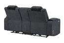 U8000 Pwr Console Rec Loveseat with PHR, LED and Speaker
