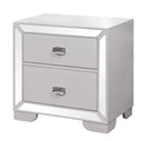 Grand Gloria Contemporary Style Nightstand in White finish Wood