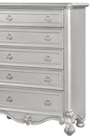 Adriana Transitional Style Chest in Silver finish Wood