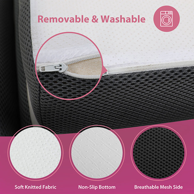 Hollyhock 3" Full Tri-Fold Memory Foam Topper - My Sweet Home Furniture (Queens, NY)