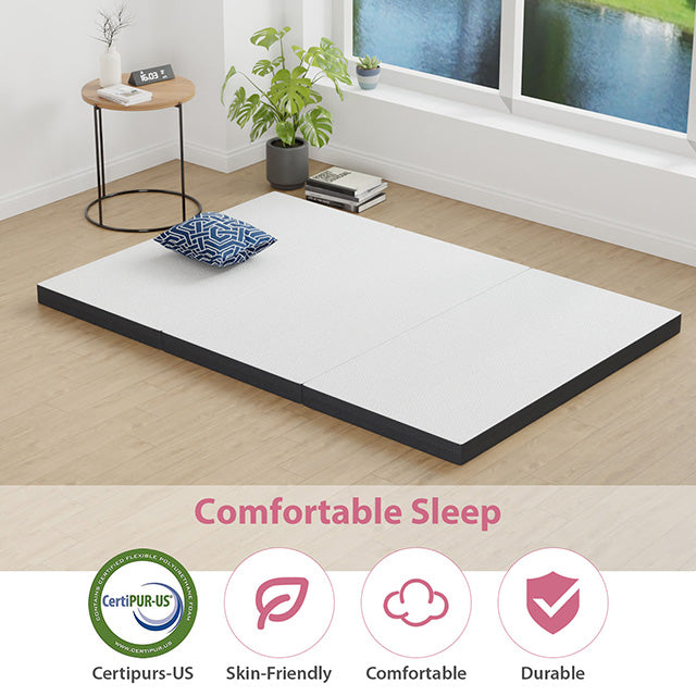 Hollyhock 4" Full Tri-Fold Memory Foam Topper - My Sweet Home Furniture (Queens, NY)