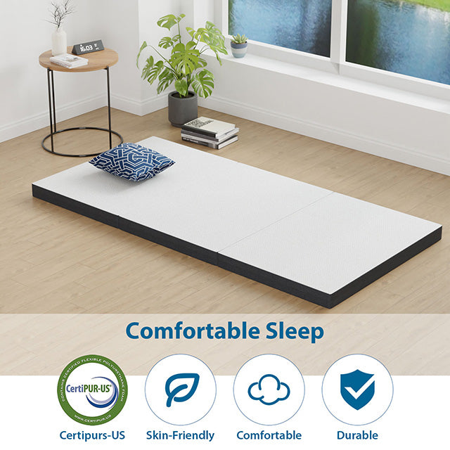 Hollyhock 4" Twin XL Tri-Fold Memory Foam Topper - My Sweet Home Furniture (Queens, NY)