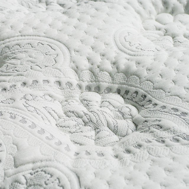 SIDDALEE White/Gray 16" Euro Pillow Top Mattress, E.King - My Sweet Home Furniture (Queens, NY)