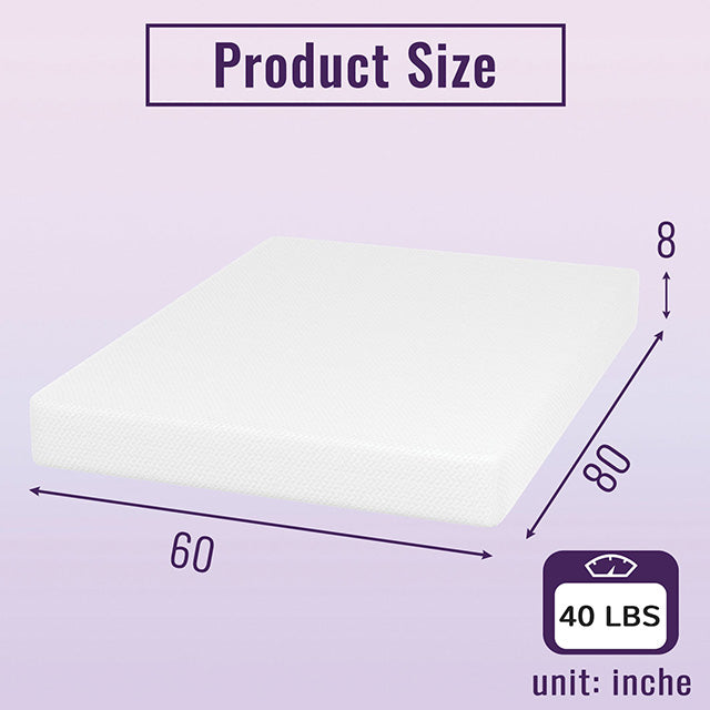 Nasturtium 8" Queen Bamboo Charcoal Infused Memory Foam - My Sweet Home Furniture (Queens, NY)
