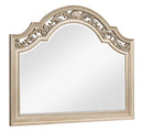 Valentina Traditional Style Mirror in Gold finish Wood