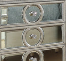 Brooklyn Contemporary Style Dresser in Silver finish Wood