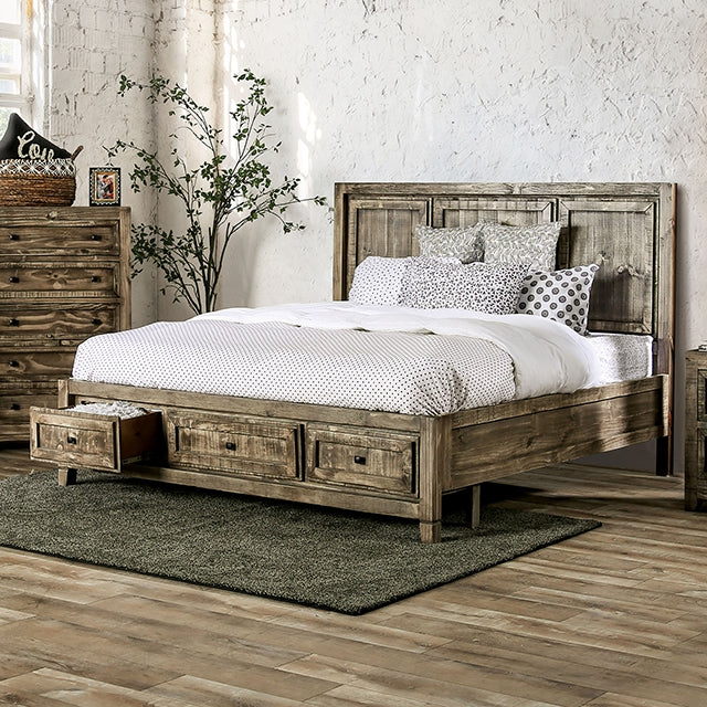 Oakridge Bed Brown & Grey - My Sweet Home Furniture (Queens, NY)