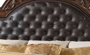 Aspen Traditional Style Queen Bed in Cherry finish Wood