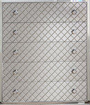 Shiney Contemporary Style Chest in Silver finish Wood