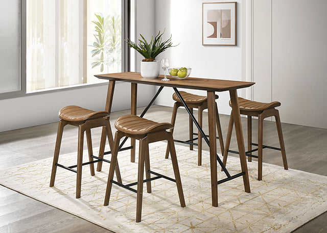 Klamath 5 Pc Counter Ht Table Set - My Sweet Home Furniture (Queens, NY)
