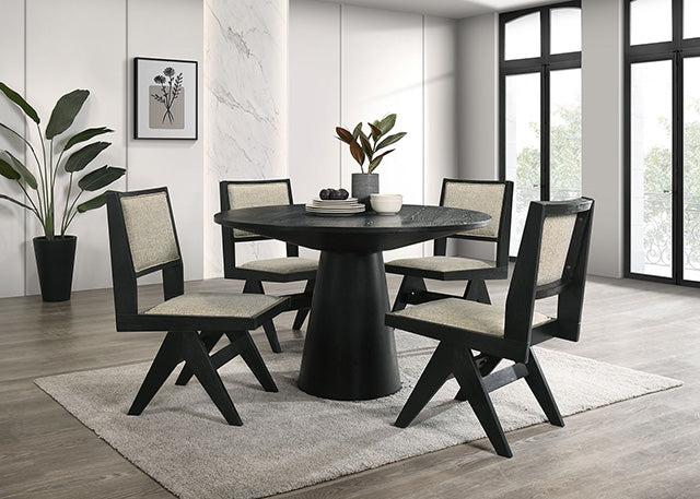 Tottenham 5 Pc Dining Table Set Black - My Sweet Home Furniture (Queens, NY)