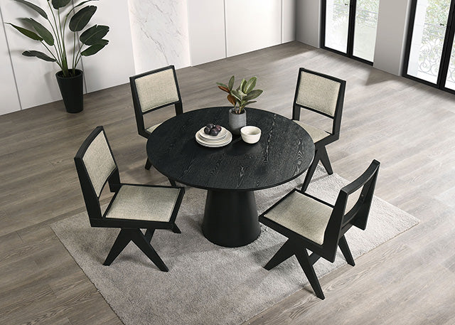 Tottenham 5 Pc Dining Table Set Black - My Sweet Home Furniture (Queens, NY)