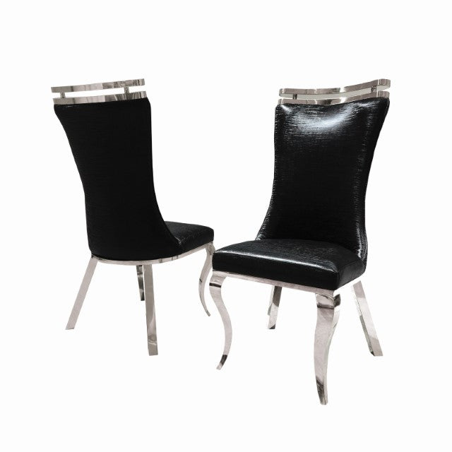 Palazzo Silver Chair (2/CTN) - My Sweet Home Furniture (Queens, NY)
