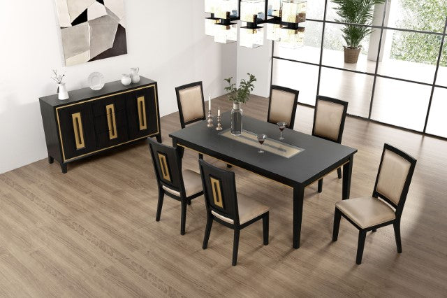 Kenyada 7 Pc Dining Table Set - My Sweet Home Furniture (Queens, NY)