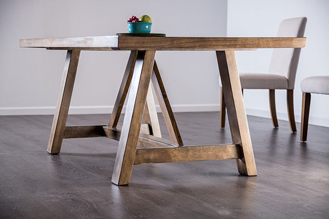 Losone Dining Table Set with Bench Rustic - My Sweet Home Furniture (Queens, NY)