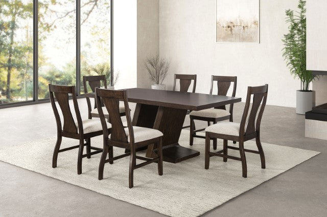 Holsworthy 7 Pc Dining Table Set - My Sweet Home Furniture (Queens, NY)