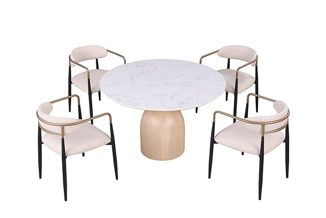 Neasden 5 Pc Dining Table Set - My Sweet Home Furniture (Queens, NY)